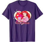 Disney Little Mermaid Ariel Valentine Heart Graphic T-Shirt