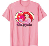 Disney Little Mermaid Ariel Valentine Heart Graphic T-Shirt