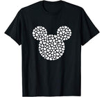 Disney Mickey Mouse Icon Filled with Hearts T-Shirt