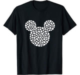 Disney Mickey Mouse Icon Filled with Hearts T-Shirt