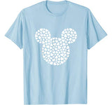 Disney Mickey Mouse Icon Filled with Hearts T-Shirt