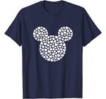 Disney Mickey Mouse Icon Filled with Hearts T-Shirt