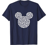 Disney Mickey Mouse Icon Filled with Hearts T-Shirt