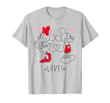 Disney Mickey and Minnie Love Hearts T-Shirt