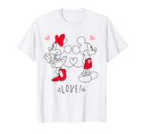 Disney Mickey and Minnie Love Hearts T-Shirt