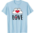 Disney Mickey and Minnie Mouse Heart Hands Love T-Shirt