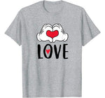 Disney Mickey and Minnie Mouse Heart Hands Love T-Shirt