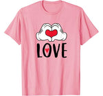 Disney Mickey and Minnie Mouse Heart Hands Love T-Shirt