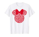 Disney Minnie Mouse Icon Filled with Hearts T-Shirt