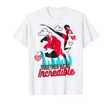 Disney Pixar Incredibles Couple Heart Valentine T-Shirt