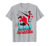 Disney Pixar Incredibles Couple Heart Valentine T-Shirt