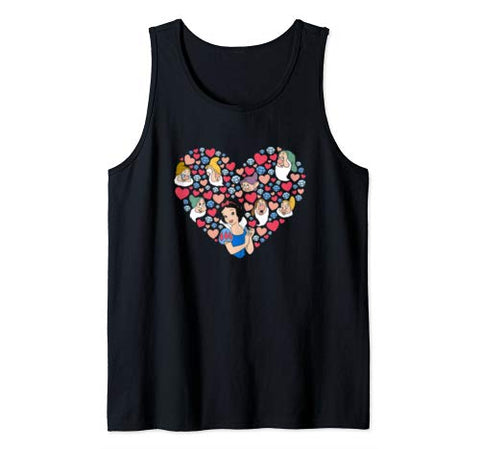 Disney Snow White and the Seven Dwarfs Heart Valentine’s Day Tank Top