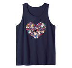 Disney Snow White and the Seven Dwarfs Heart Valentine’s Day Tank Top