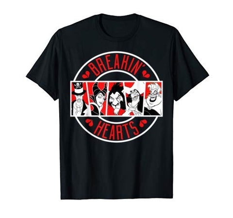 Disney Villains Valentine’s Day Group Shot Breakin’ Hearts T-Shirt