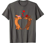 Dog Heart Valentines Day for Couple T-Shirt