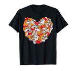 English Bulldog Valentines Day Shirt Heart Dog Lover Boys