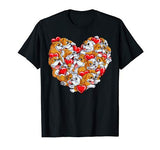 English Bulldog Valentines Day Shirt Heart Dog Lover Boys