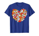 English Bulldog Valentines Day Shirt Heart Dog Lover Boys