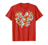 English Bulldog Valentines Day Shirt Heart Dog Lover Boys