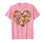 English Bulldog Valentines Day Shirt Heart Dog Lover Boys