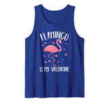 Flamingo Is My Valentine Heart Valentine’s Day Funny Gift Tank Top