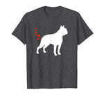 Funny Boston Terrier Heart Farts Valentines Day Dog T-Shirt