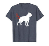 Funny Boston Terrier Heart Farts Valentines Day Dog T-Shirt