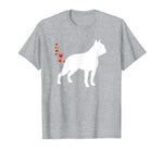 Funny Boston Terrier Heart Farts Valentines Day Dog T-Shirt