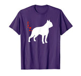 Funny Boston Terrier Heart Farts Valentines Day Dog T-Shirt