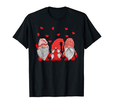 Funny Couple Matching Gnomes Valentines Day Heart Lover Gift T-Shirt