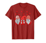 Funny Couple Matching Gnomes Valentines Day Heart Lover Gift T-Shirt
