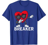 Funny Dabbing Heart Valentines Day Boys Kids Love T shirt