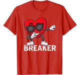 Funny Dabbing Heart Valentines Day Boys Kids Love T shirt