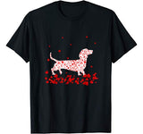 Funny Dachshund Valentines Day Gift Dog Dad Dog Mom T-Shirt