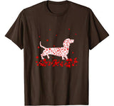 Funny Dachshund Valentines Day Gift Dog Dad Dog Mom T-Shirt