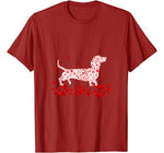 Funny Dachshund Valentines Day Gift Dog Dad Dog Mom T-Shirt