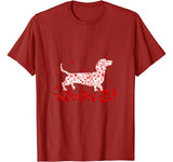 Funny Dachshund Valentines Day Gift Dog Dad Dog Mom T-Shirt