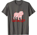 Funny English Bulldog Valentines Day Gift Dog Dad Dog Mom T-Shirt