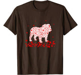 Funny English Bulldog Valentines Day Gift Dog Dad Dog Mom T-Shirt