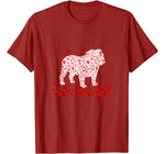 Funny English Bulldog Valentines Day Gift Dog Dad Dog Mom T-Shirt
