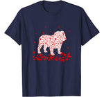 Funny English Bulldog Valentines Day Gift Dog Dad Dog Mom T-Shirt