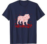 Funny English Bulldog Valentines Day Gift Dog Dad Dog Mom T-Shirt