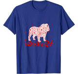 Funny English Bulldog Valentines Day Gift Dog Dad Dog Mom T-Shirt