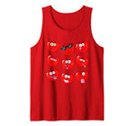 Funny Heart Emojis Love Valentines Day date Gift For Her Him Tank Top