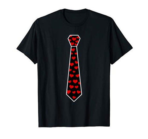 Funny Heart Tie Valentines Day T-Shirt