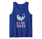Funny Love Bites T-Shirt Anti Valentine’s Day Shark Shirt Tank Top
