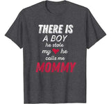 Funny Mom Shirts From Son  He Calls Me Mommy T-Shirt T-Shirt