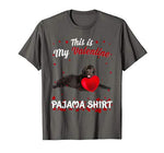 Funny Newfoundland This Is My Valentine Pajama Shirt Gift T-Shirt