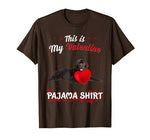 Funny Newfoundland This Is My Valentine Pajama Shirt Gift T-Shirt
