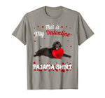 Funny Newfoundland This Is My Valentine Pajama Shirt Gift T-Shirt